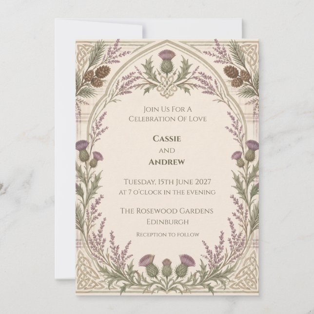 Invitation de mariage personnalisée (Devant)
