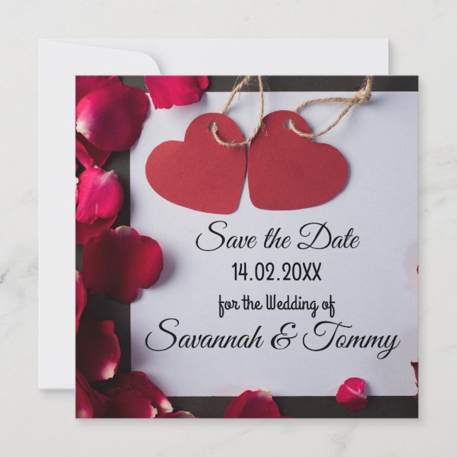 Invitation de mariage personnalisée (Devant)