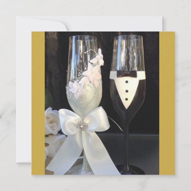 Invitation de mariage personnalisée (Dos)