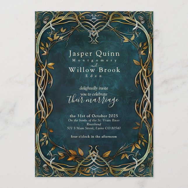 Invitation de mariage personnalisée - Imaginaire (Devant)