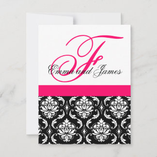 Invitation de mariage personnalisée Monogramme Fus