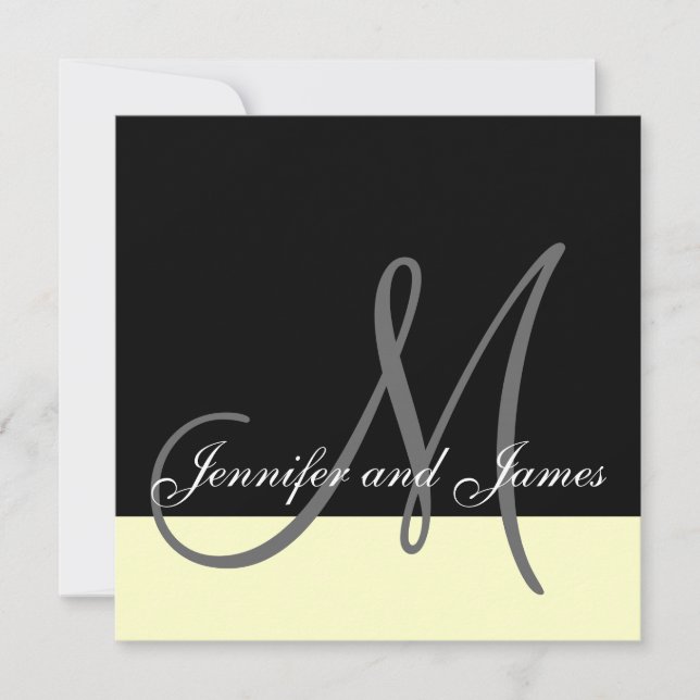 Invitation de mariage personnalisée Nom de la crèm (Devant)
