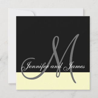 Invitation de mariage personnalisée Nom de la crèm