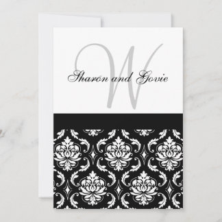 Invitation de mariage personnalisée Nom du monogra