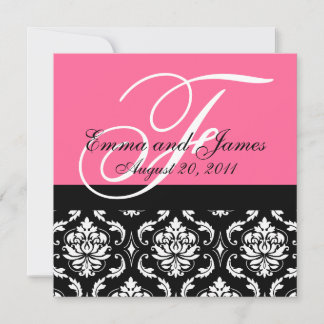 Invitation de mariage personnalisée Nom du monogra