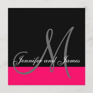 Invitation de mariage personnalisée Nom du monogra
