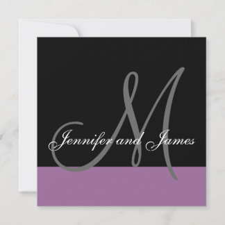 Invitation de mariage personnalisée Noms de monogr