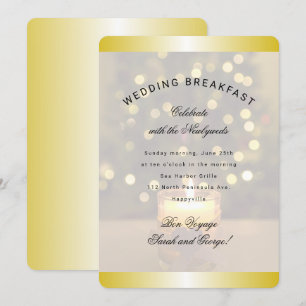 Invitation de mariage petit déjeuner de Noël Bougi