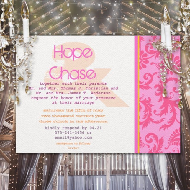 Invitation de mariage photo au style d'affiche fan (Créateur téléchargé)