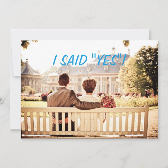 Invitation de mariage photo personnalisée (Devant)