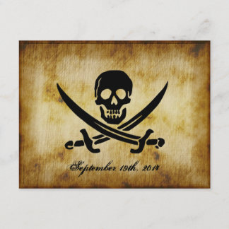 Invitation de mariage pirate