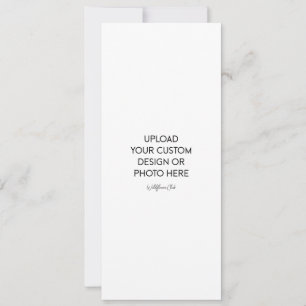 Invitation de mariage plate 4" x 9,25"