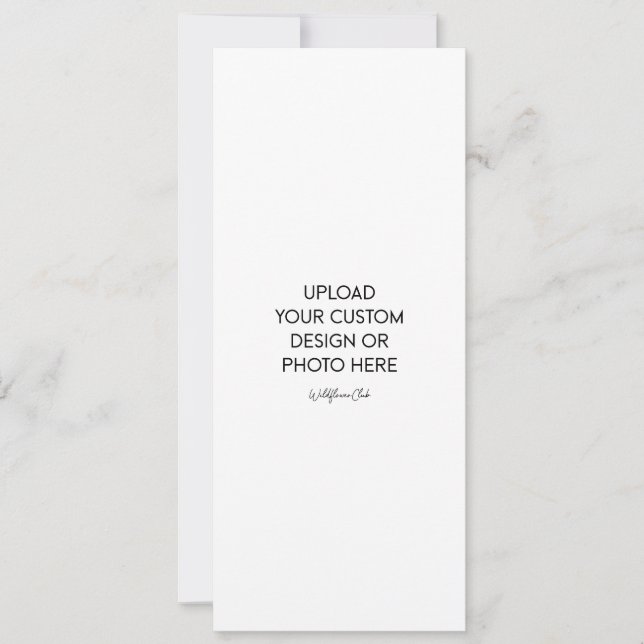 Invitation de mariage plate 4" x 9,25" (Devant)