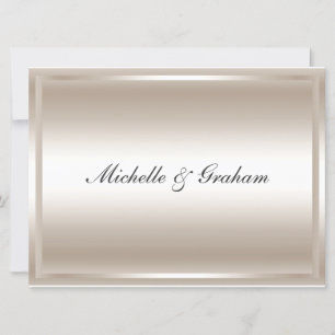 Invitation de mariage populaire d'argent