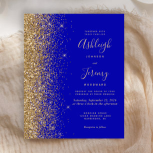 Invitation de mariage pour Parties scintillant Roy