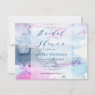 Invitation de mariage printanier lavande rêveuse