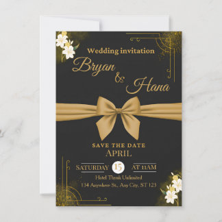 Invitation de mariage publique – Design minimalist