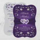 Invitation de mariage | Purple, Argent, Floral, Co