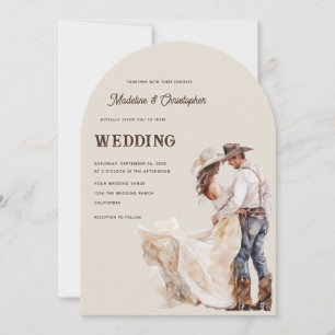 Invitation de mariage Ranch Western