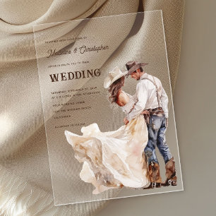Invitation de mariage Ranch Western