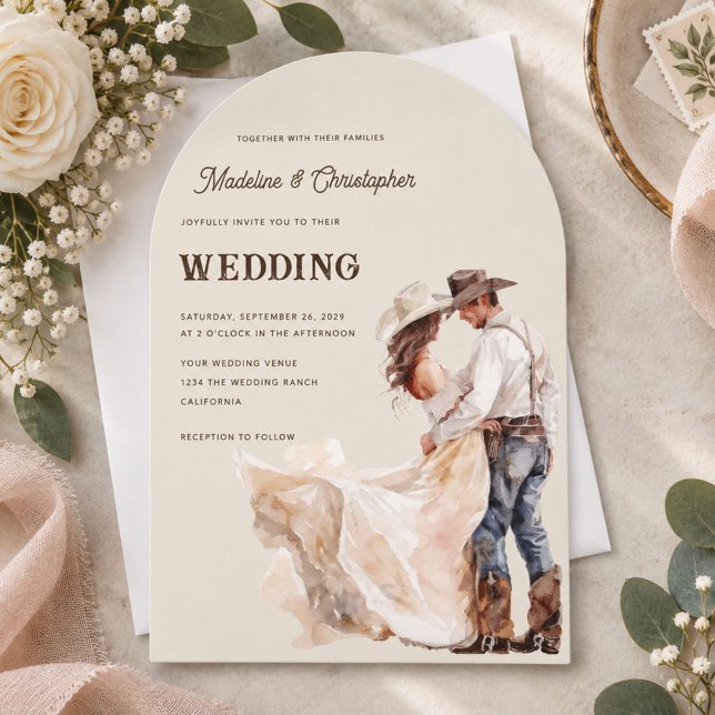 Invitation de mariage Ranch Western (Créateur téléchargé)
