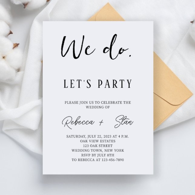 Invitation de mariage réception uniquement (Créateur téléchargé)