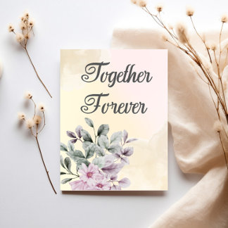 Invitation de mariage rose et jaune clair Ensemble