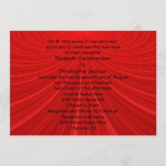 Invitation de mariage rouge Showstopper