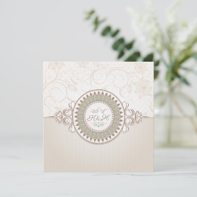 Invitation de mariage royal  (Debout devant)