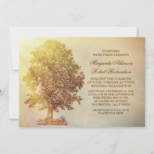 invitation de mariage rustique
