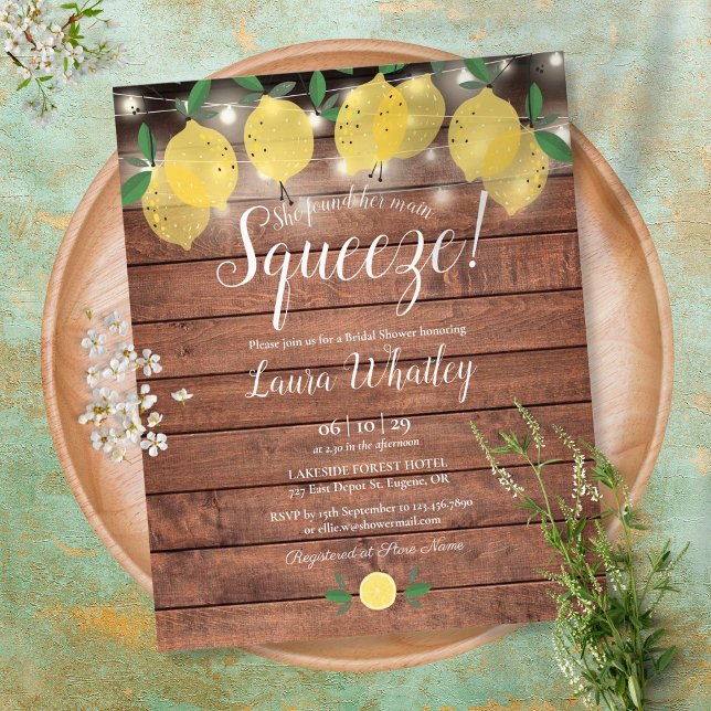 Invitation de mariage rustique à petit budget avec (Créateur téléchargé)