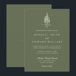 Invitation de mariage rustique de forêt d'arbres v<br><div class="desc">Invitation de mariage élégante avec pin moderne Que vous vous mariiez dans votre ville natale ou que vous disiez "oui" sur fond de forêt mystique, notre collection de mariage mélange élégance et minimalisme pour donner le ton de votre jour spécial. Des options de personnalisation sont disponibles pour que vos créations...</div>