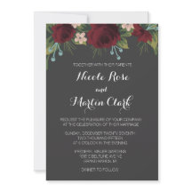 Invitation de mariage rustique d'hiver