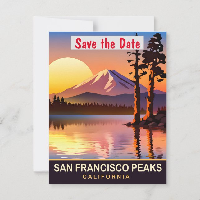 Invitation de mariage San Francisco Peaks Arizona (Devant)
