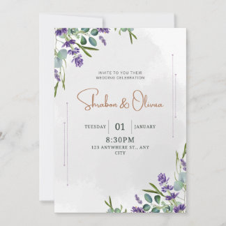 Invitation de mariage simple