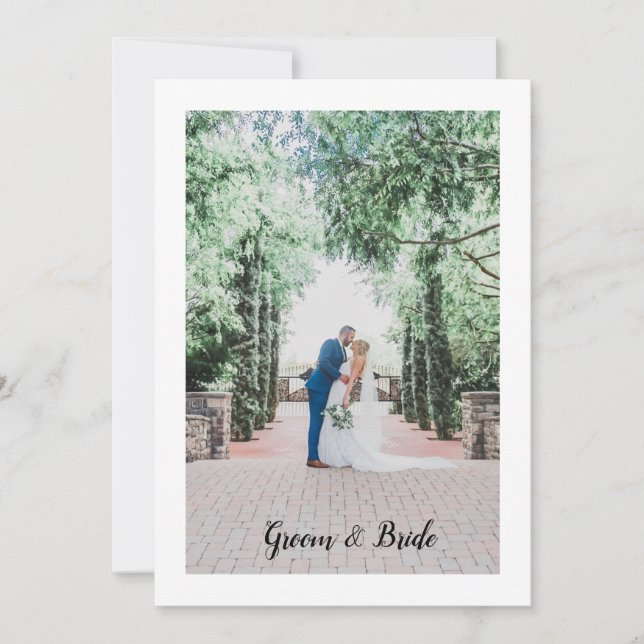 Invitation de mariage simple (Devant)