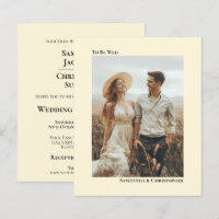 Invitation de mariage simple et économique en ivoi