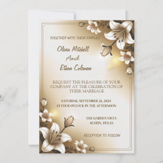 Invitation de mariage simple et minimaliste person