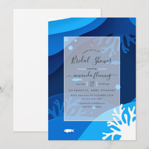 Invitation de mariage sous-marin