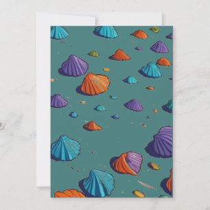 Invitation de mariage Teal &snailshell Templat