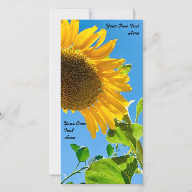 Invitation de mariage tournesol  (Devant)