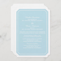 Invitation de mariage tout simple et élégant