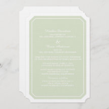Invitation de mariage tout simple et élégant
