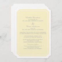 Invitation de mariage tout simplement élégant