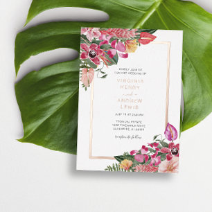 Invitation de Mariage tropical