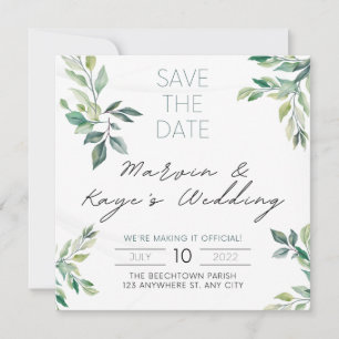 invitation de mariage unique Enregistrez la date