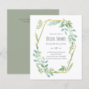 Invitation de mariage vert budget