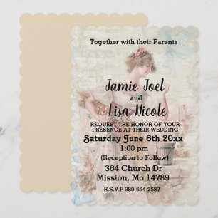 Invitation de mariage vintage