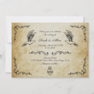 Invitation de mariage Vintage