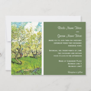 Invitation de mariage vintage, Orchard en Blossom
